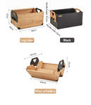 Multifunctional Solid Wood Storage Box 50L