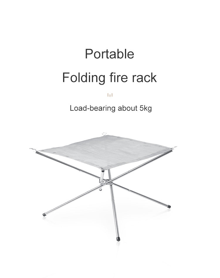 Stainless Steel Folding Camping Fire Rack – www.naturehikeoman.com