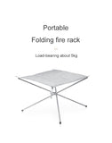 Stainless Steel Folding Camping Fire Rack