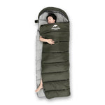 U150 U250 U350 envelope cotton sleeping bag with hood