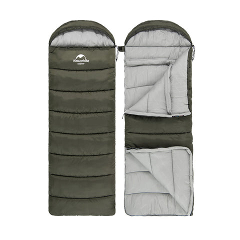 U150 U250 U350 envelope cotton sleeping bag with hood