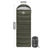 U150 U250 U350 envelope cotton sleeping bag with hood